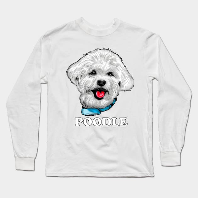 Poodle Long Sleeve T-Shirt by MikeMeineArts